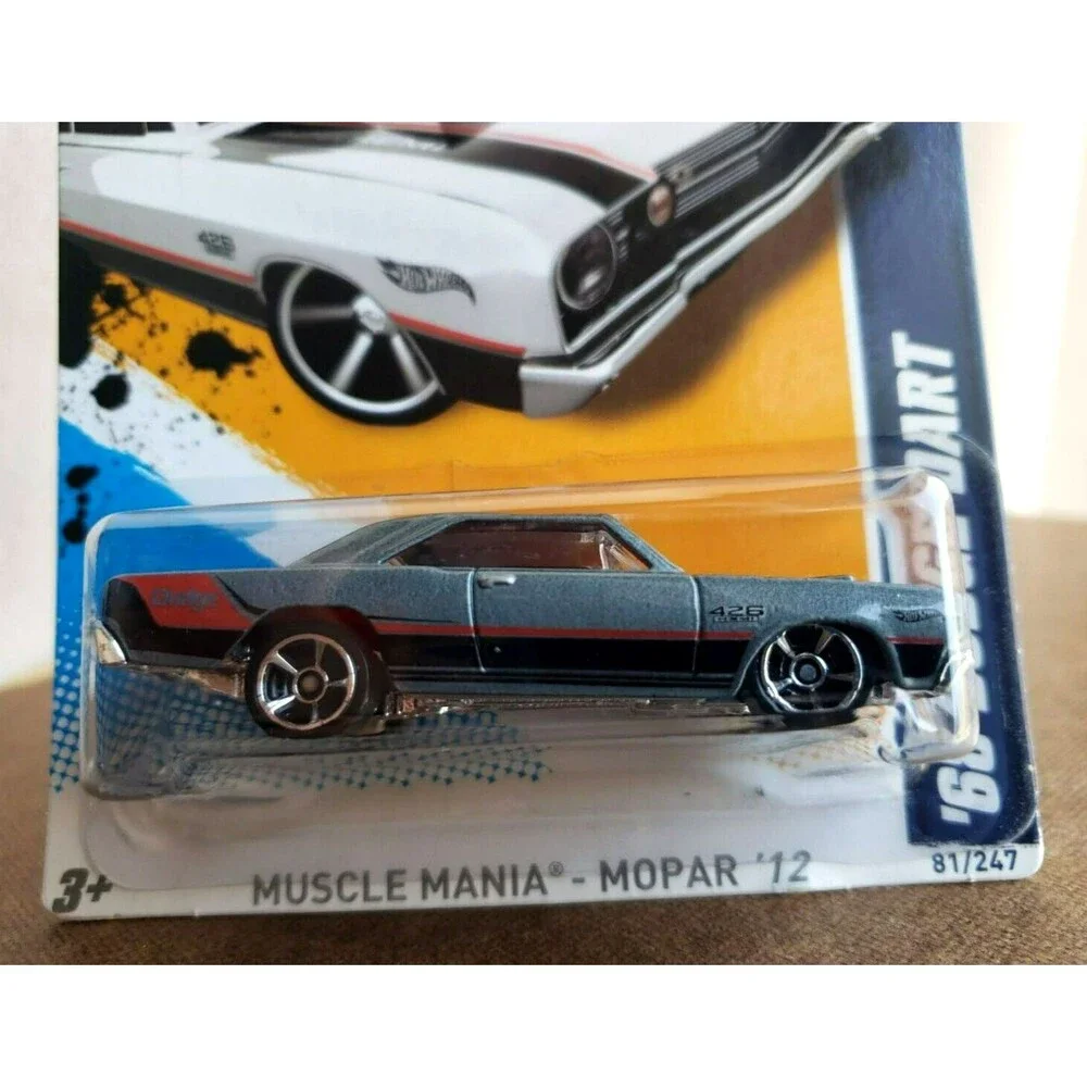 2012 Hot Wheels '68 DODGE DART Metalflake Gray Muscle Mania Mopar '12 01/10 1:64